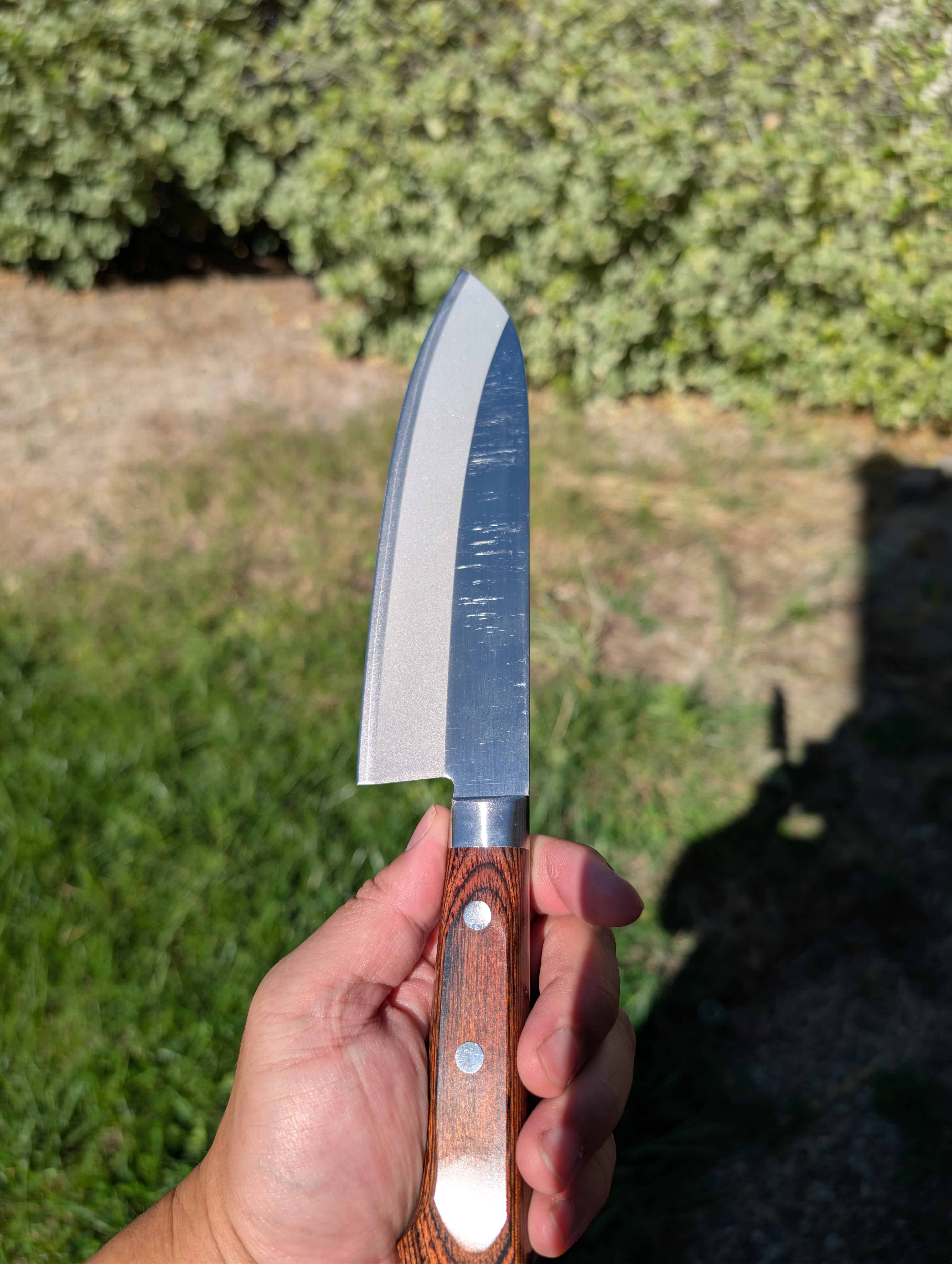 Satake Cutlery Santoku knife with blast finish thumbnail 3